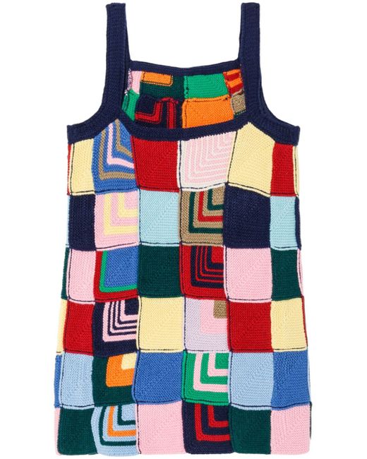 Re/Done knitted patchwork dress