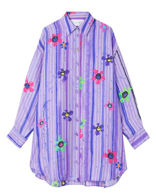 Az Factory floral-print shirtdress