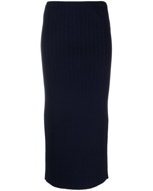 Alessandra Rich cable-knit pencil skirt