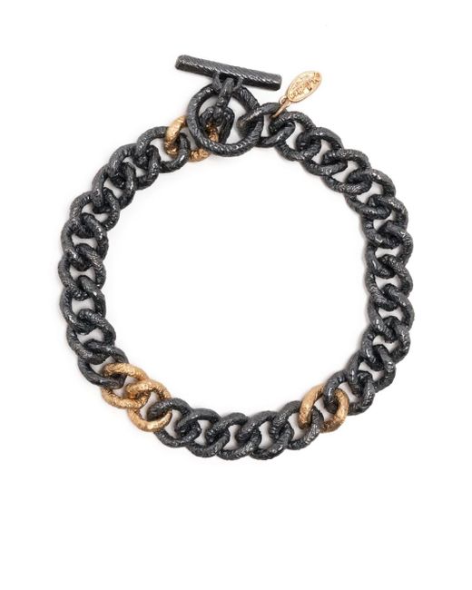 M Cohen 18kt yellow gold hammered chain bracelet