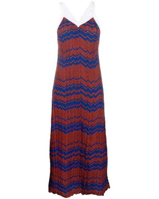 Wales Bonner fully-pleated knitted dress