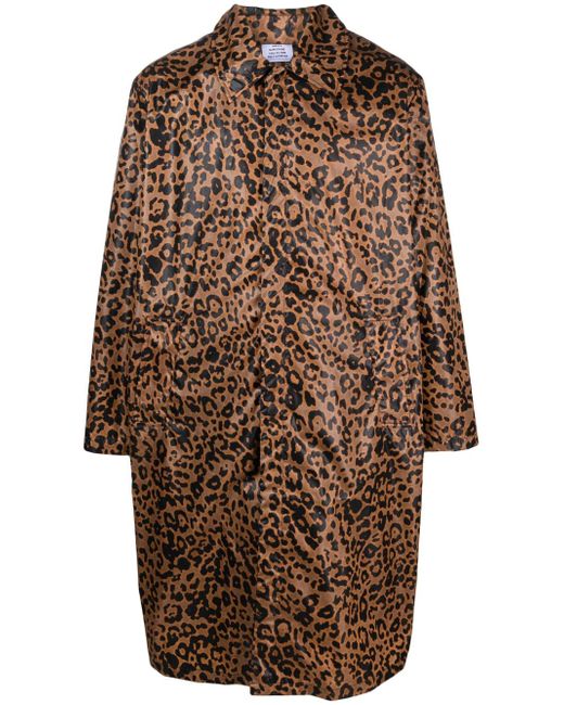 Vetements leopard-print coat