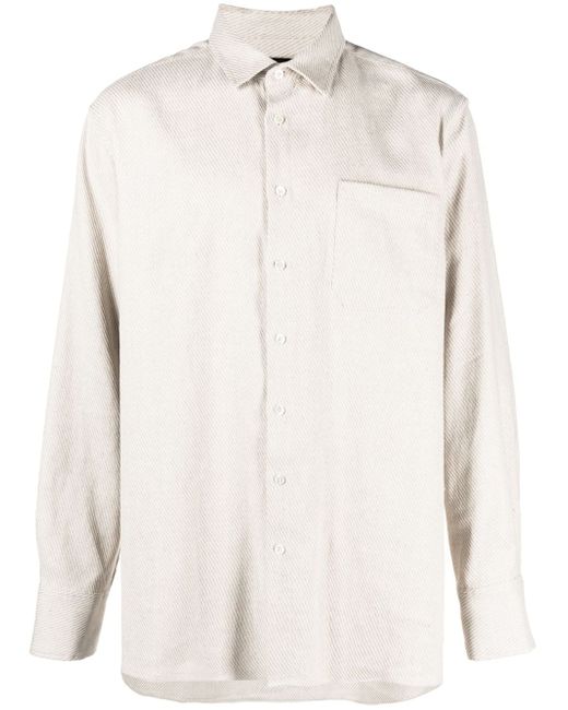 Botter button-up cotton-linen shirt