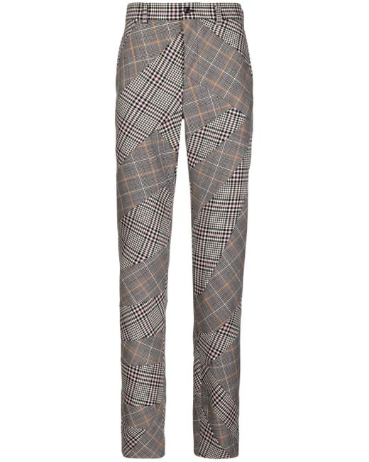 Comme Des Garçons Homme Plus check-pattern straight-leg trousers