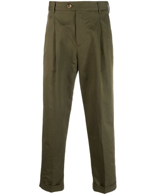 PT Torino pleat-detail chino trousers