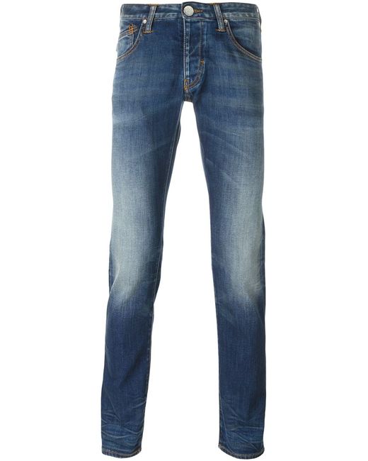 Armani Jeans stone washed skinny jeans
