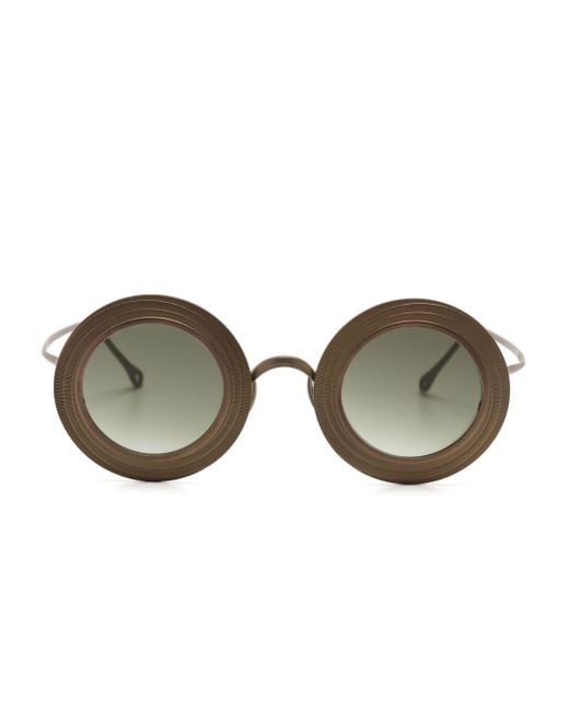 Rigards metallic round-frame sunglasses