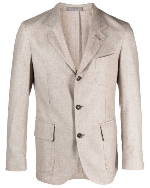 Corneliani single breasted wool-blend blazer