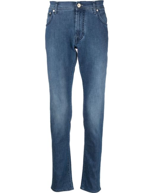 Corneliani low-rise slim-cut jeans