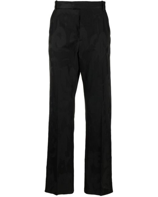 Alexander McQueen jacquard tailored trousers