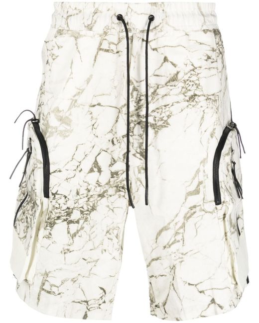 A-Cold-Wall marble-print shorts