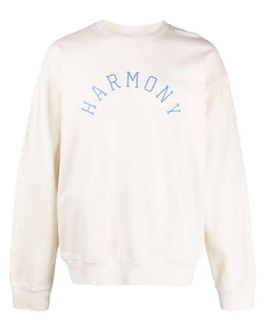 Harmony Paris logo-print cotton sweatshirt