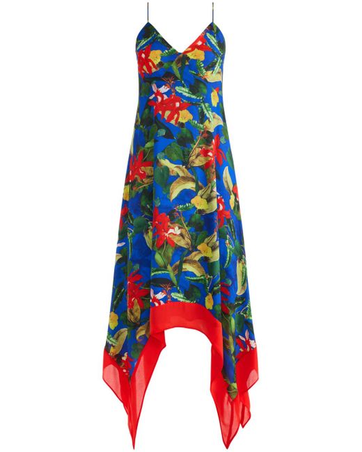 Alice + Olivia Kayson floral-print midi dress