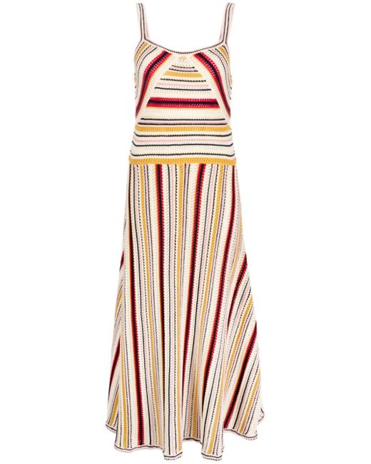 Zimmermann striped cotton midi dress