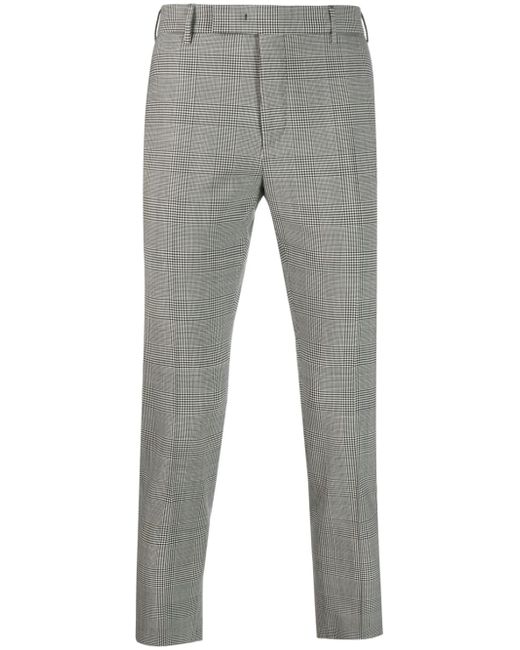 PT Torino check-print virgin-wool trousers