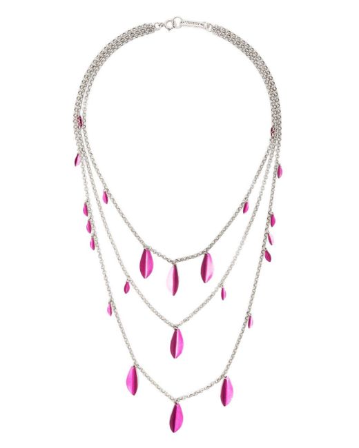 Isabel Marant multi-chain leaf necklace