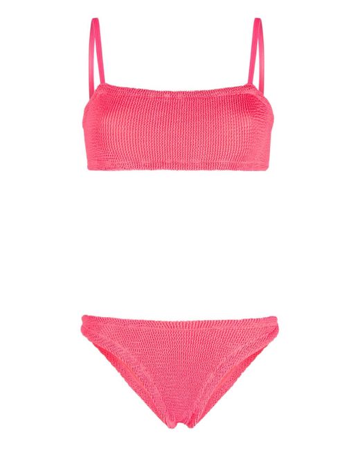 Hunza G Gigi crinkled-effect bikini set