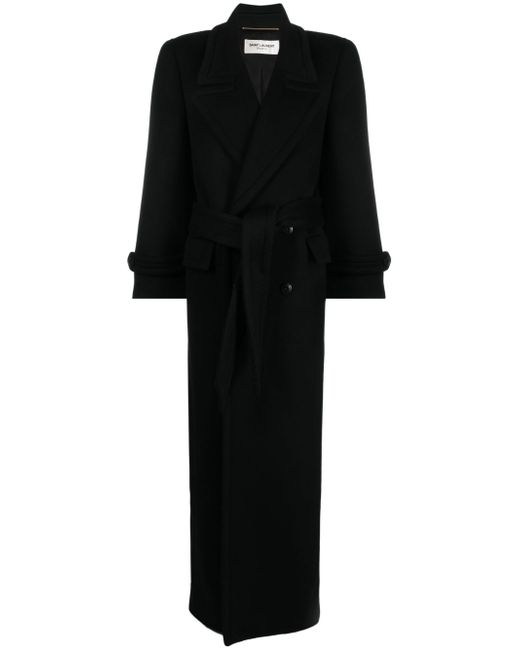 Saint Laurent single-breasted button-fastening coat