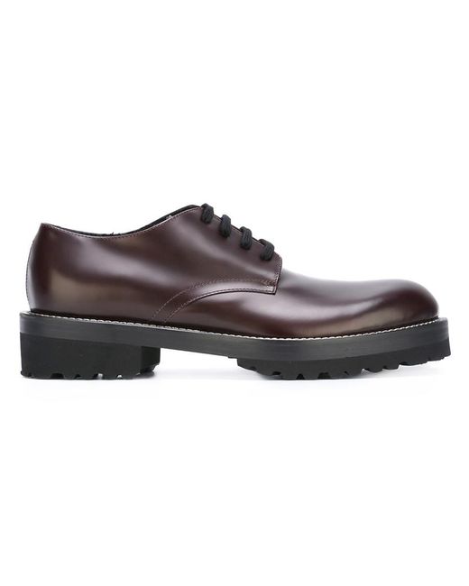 Marni ridged sole Derby shoes 42 Calf Leather/Leather/Acrylic/rubber