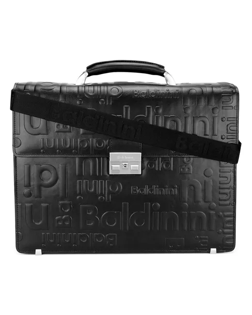 Baldinini embossed logo briefcase Leather