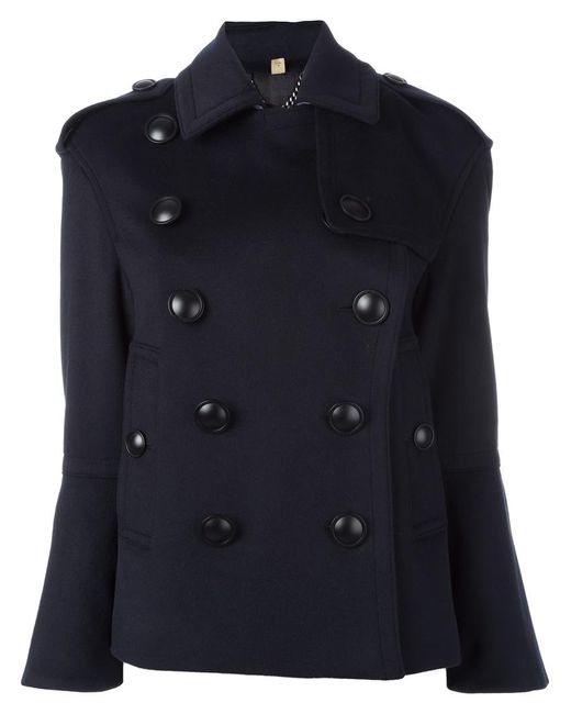 Burberry oversized buttons short coat 6 Wool/Cashmere/Acetate/Viscose