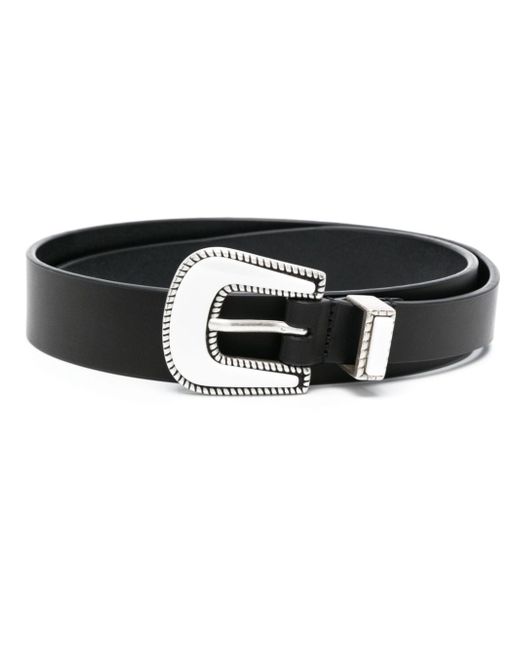 PT Torino calf-suede pointed-tip belt