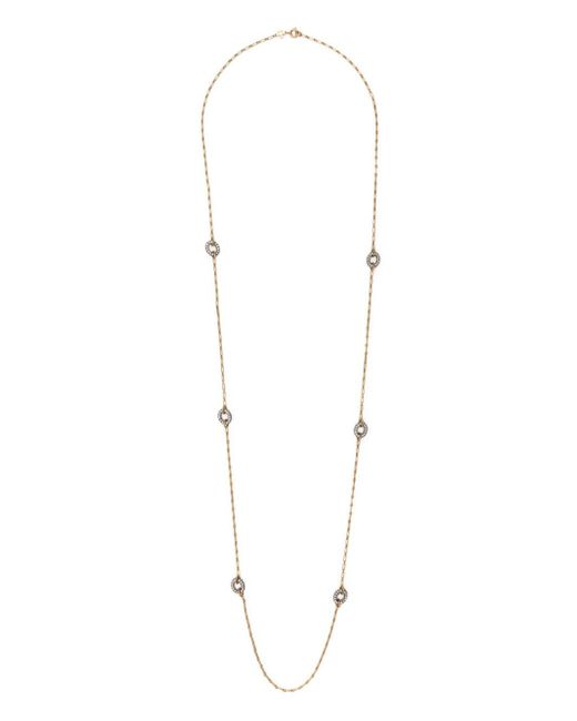 Tory Burch Roxanne Carabiner crystal-embellished necklace