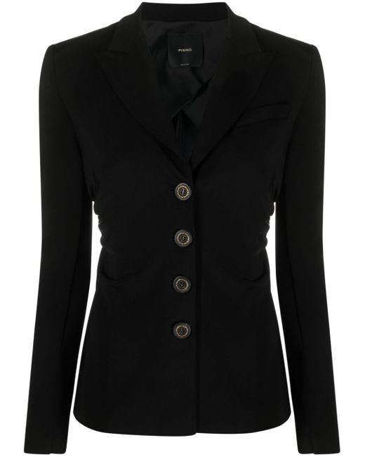 Pinko embossed-button single-breasted blazer