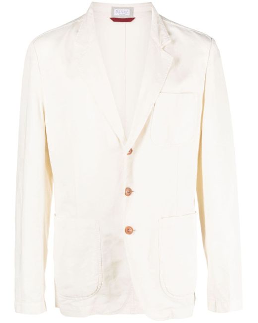 Brunello Cucinelli single-breasted button-fastening jacket