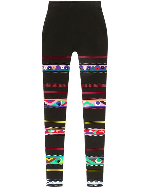 Pucci abstract-print stirrup leggings