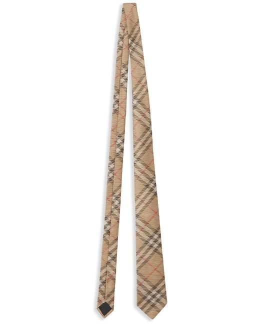 Burberry check silk tie
