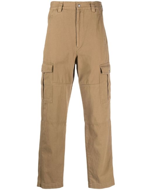 Isabel Marant button-up cotton-linen trousers
