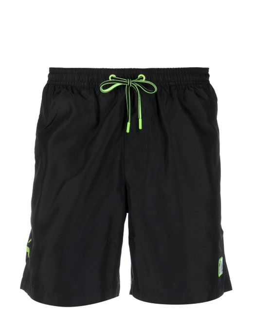Sundek logo-patch elasticated swim shorts
