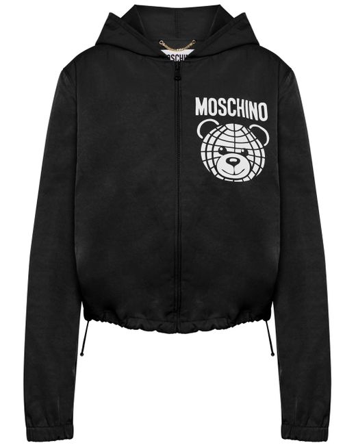 Moschino Teddy bear-print zipped hoodie