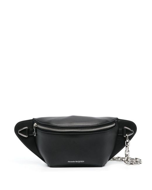 Alexander McQueen leather messenger bag