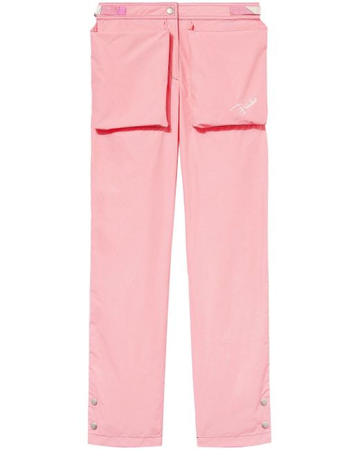 Pucci large patch-pocket straight-leg trousers