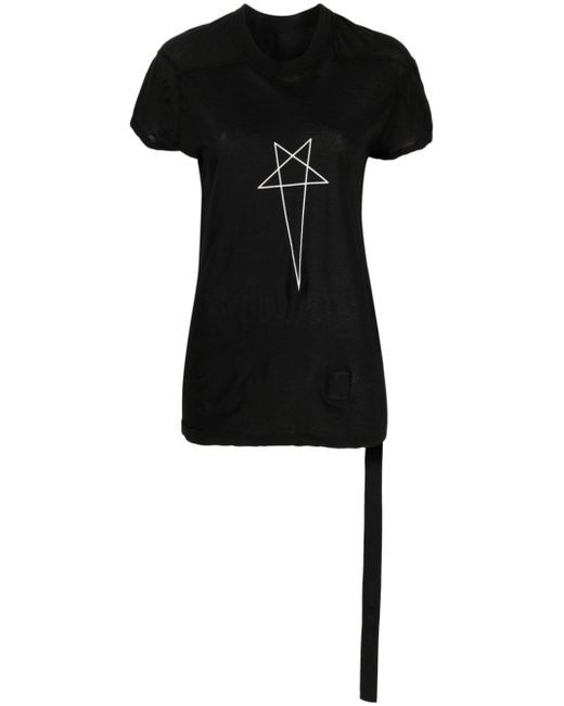 Rick Owens DRKSHDW star-print cotton T-shirt
