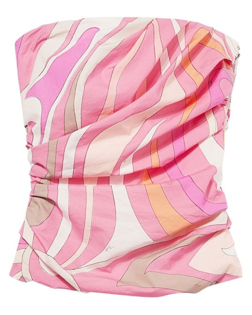 Pucci abstract-print cotton top