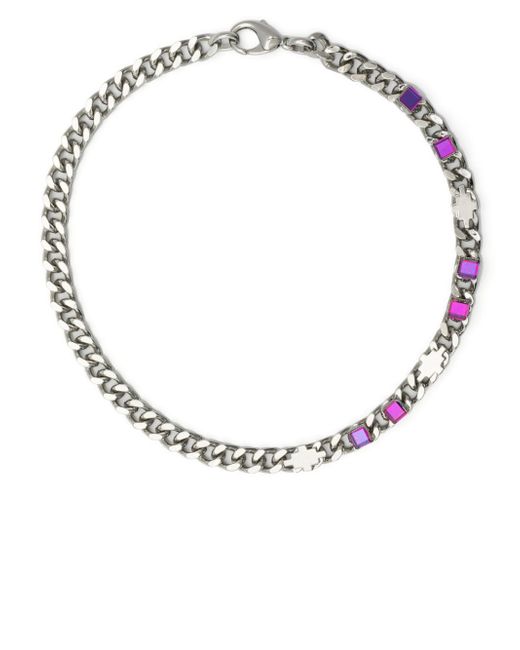 Marcelo Burlon County Of Milan crystal chain-link choker necklace