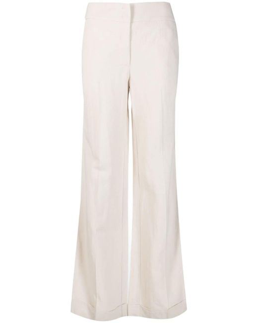 Merci wide-leg concealed-fastening trousers