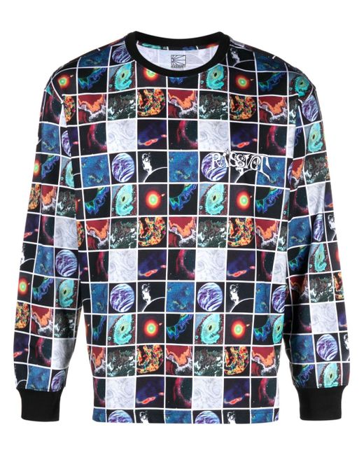 Paccbet graphic-print cotton sweatshirt