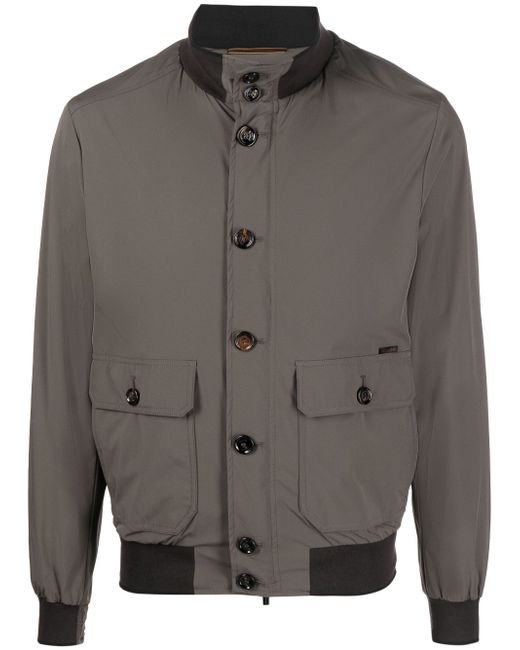 Moorer button-up bomber jacket
