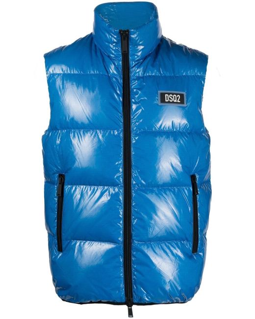 Dsquared2 logo patch padded gilet