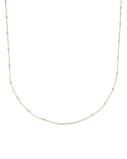 Monica Vinader knot-detailing cable-link chain necklace