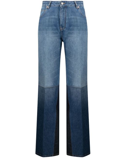 Victoria Beckham logo-patch flared jeans