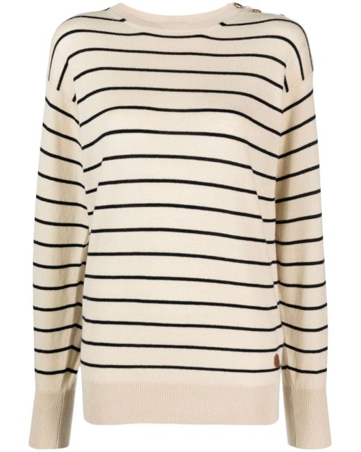 Moncler striped knitted jumper