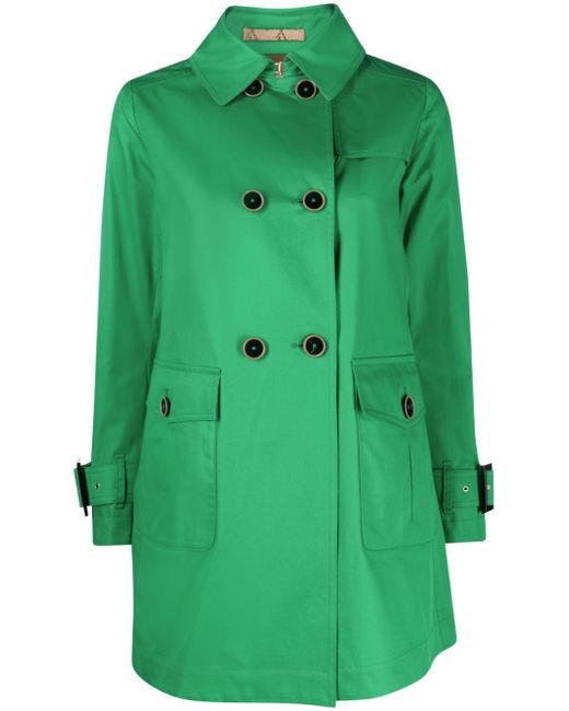 Herno double-breasted cotton trench coat
