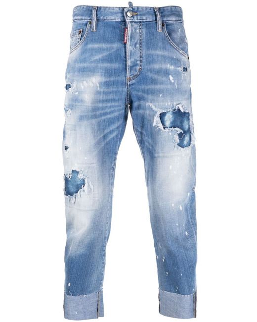 Dsquared2 distressed cropped jeans