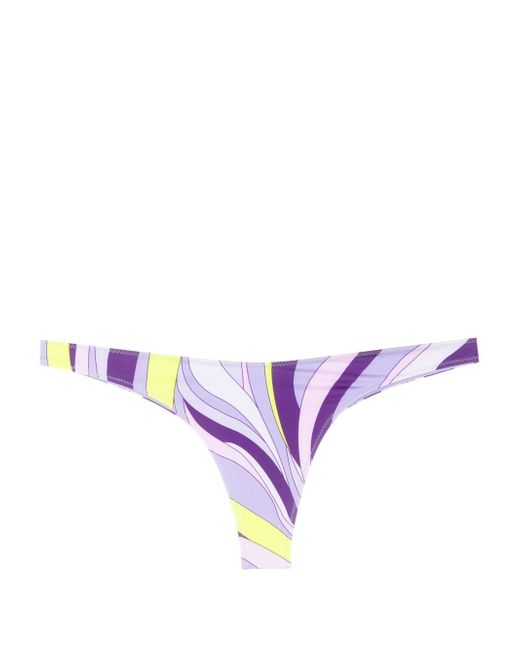 Mc2 Saint Barth wave-print bikini bottoms