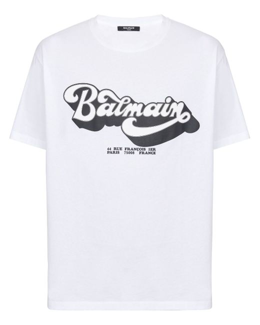 Balmain 70s logo-print T-shirt